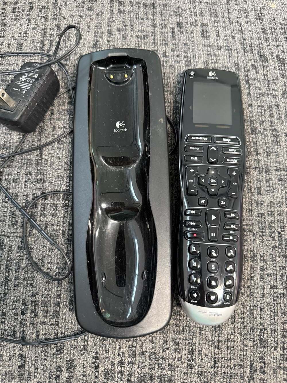 Logitech Harmony One Advanced Universal Remote  w/Charging Base & AC Adapter
